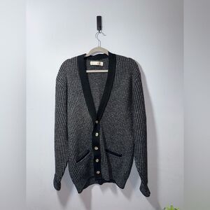 Jantzen VTG Men’s Classic Knit Cardigan Sweater Grandpa holiday Size LT EUC